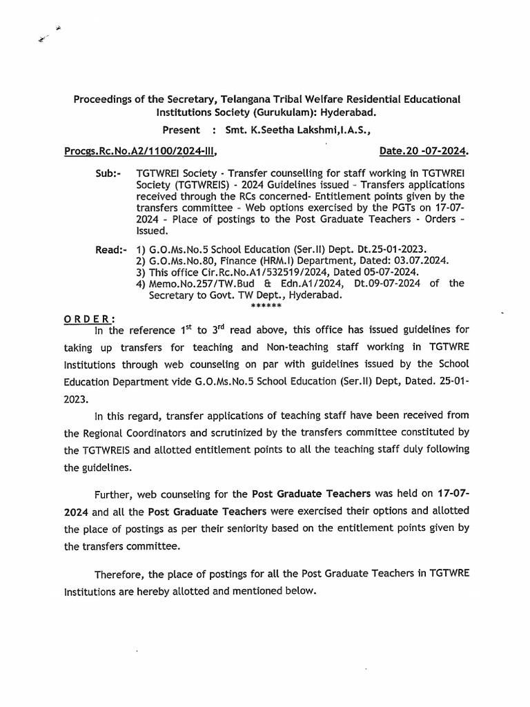Transfer Postings To PGTs | PDF