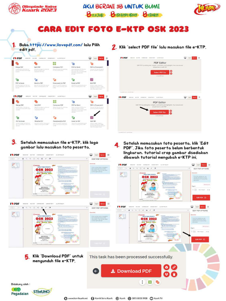 Cara Edit Foto E-KTP OSK 2023 | PDF