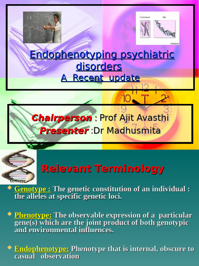 Endophenotypes in Psychiatric Disorders | PDF | Phenotype ...