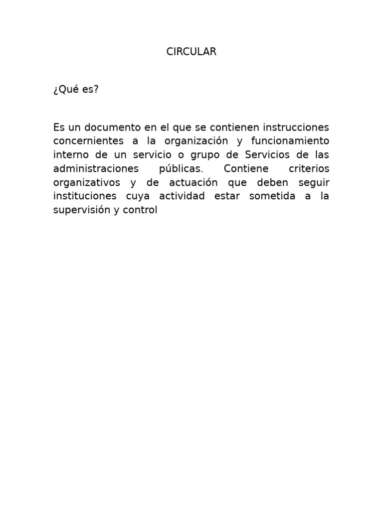 Circular | PDF