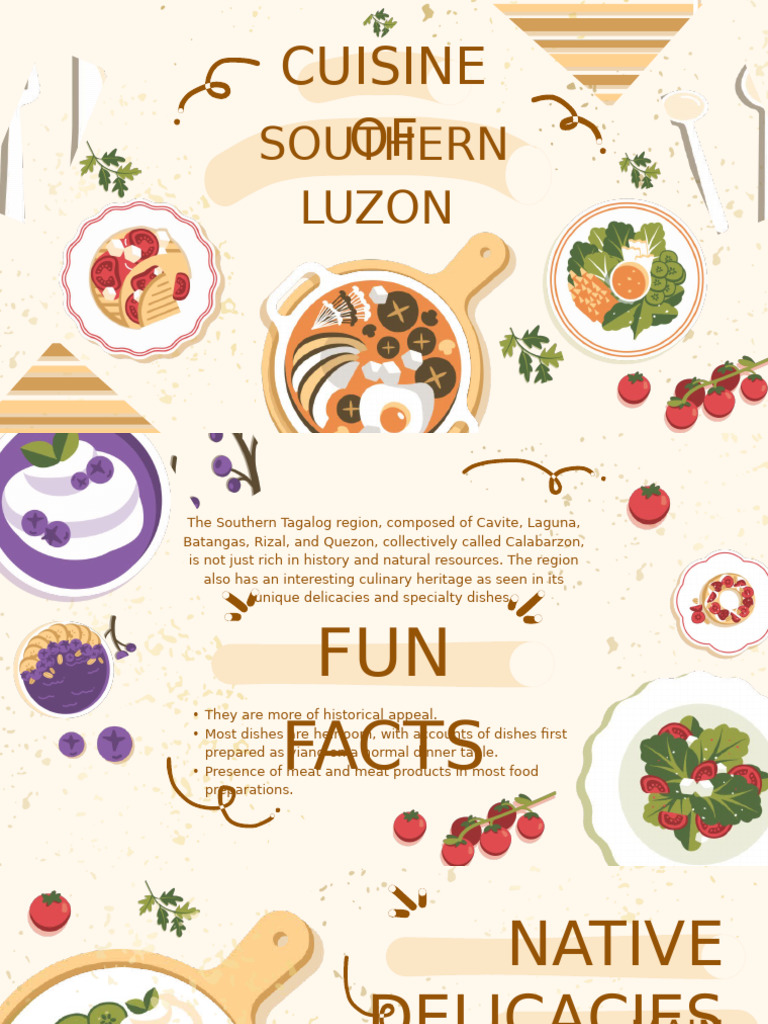 Lesson 8 - Cuisine of Southern Luzon | PDF | Sauce | Beef