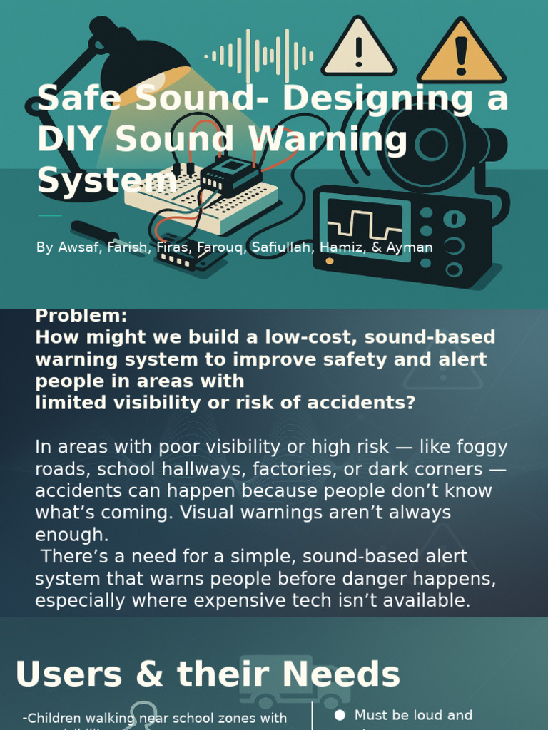 DIY Sound Warning System for Safety | PDF