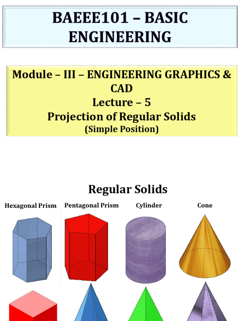 Projections of Regular Solids | PDF | Geometric Objects | Convex Geometry
