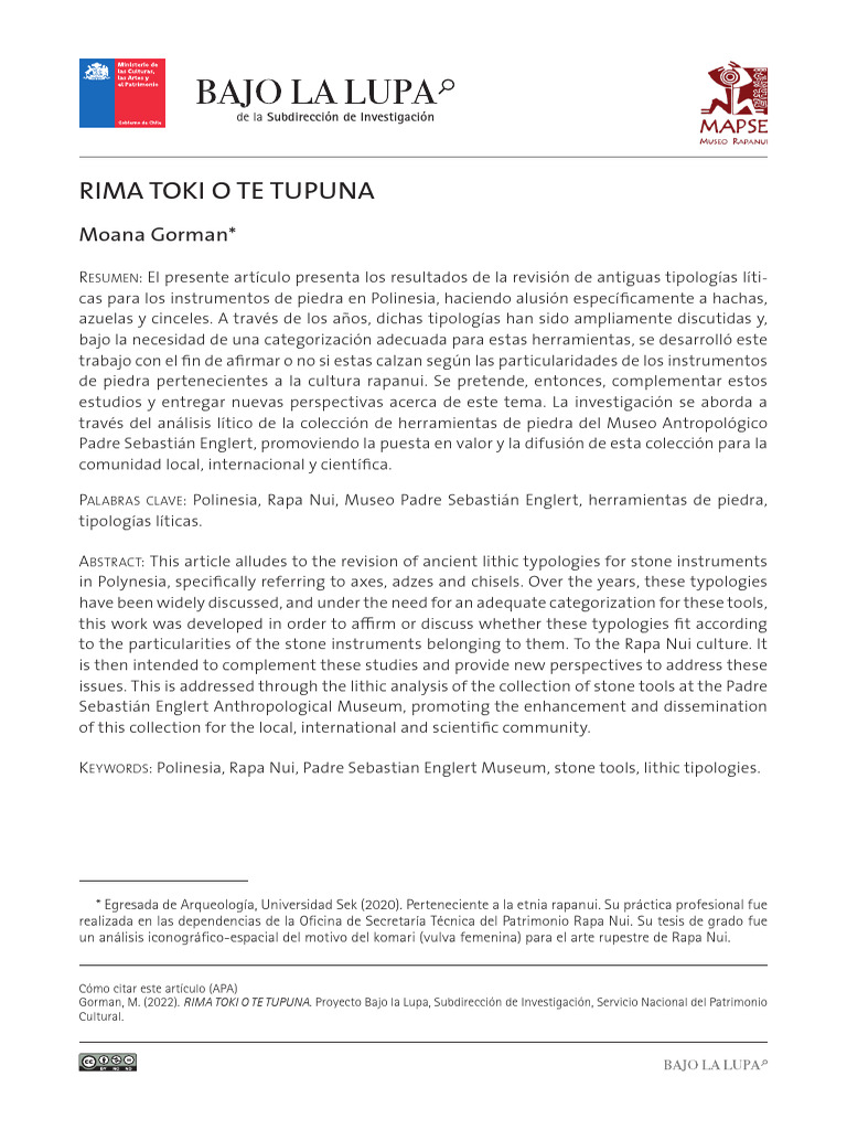 Rima Toki o Te Tupuna | PDF