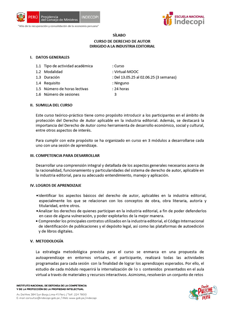 Curso de Derecho de Autor para Editoriales | PDF | Publicación ...