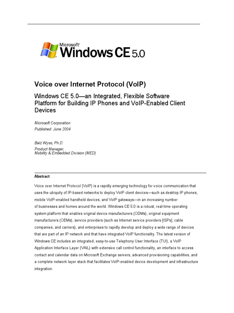 Voice Over Internet Protocol (Voip) | PDF