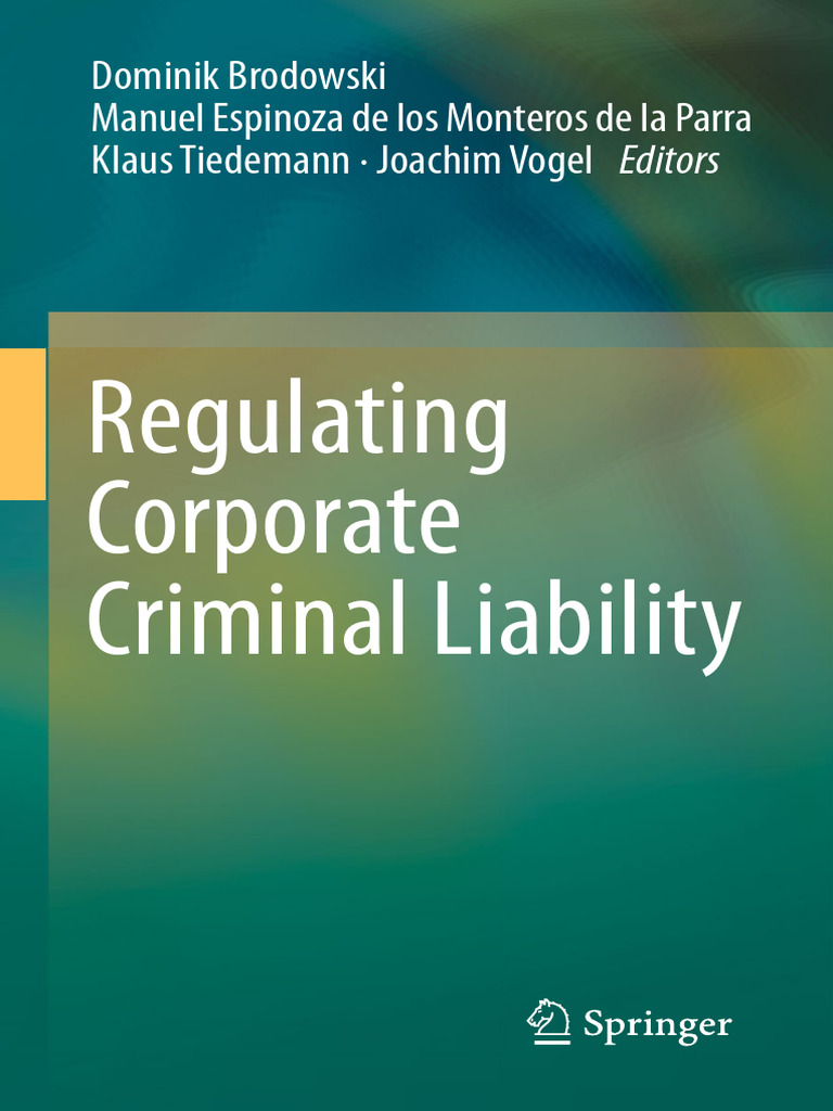 Corporate Criminal Liability Insights | PDF | Crimes | Crime & Violence
