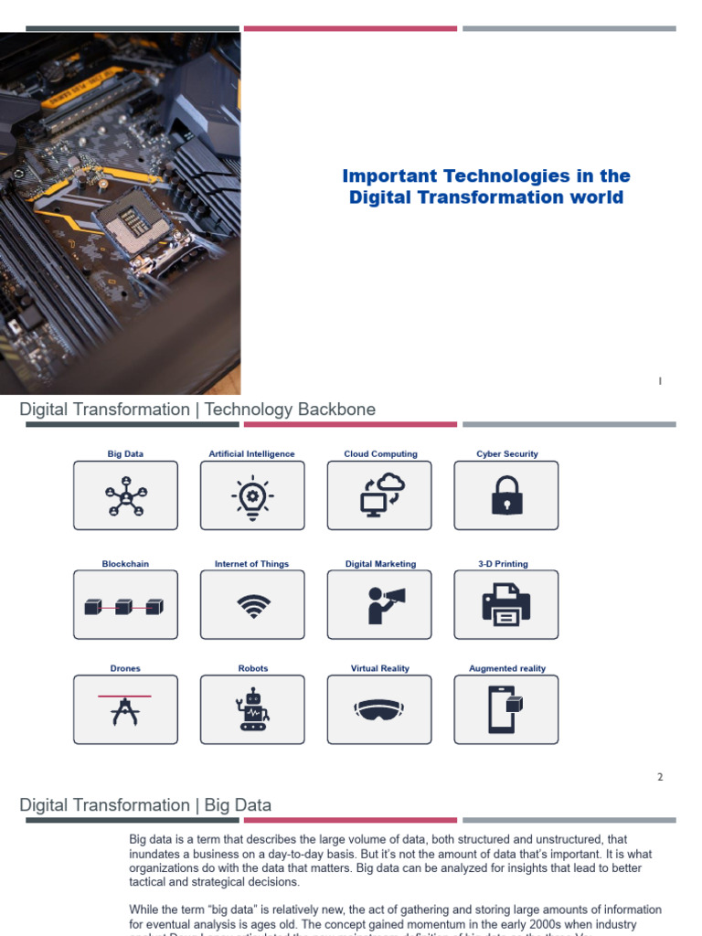 Digital Transformation - Technology | PDF | Augmented Reality | Virtual ...