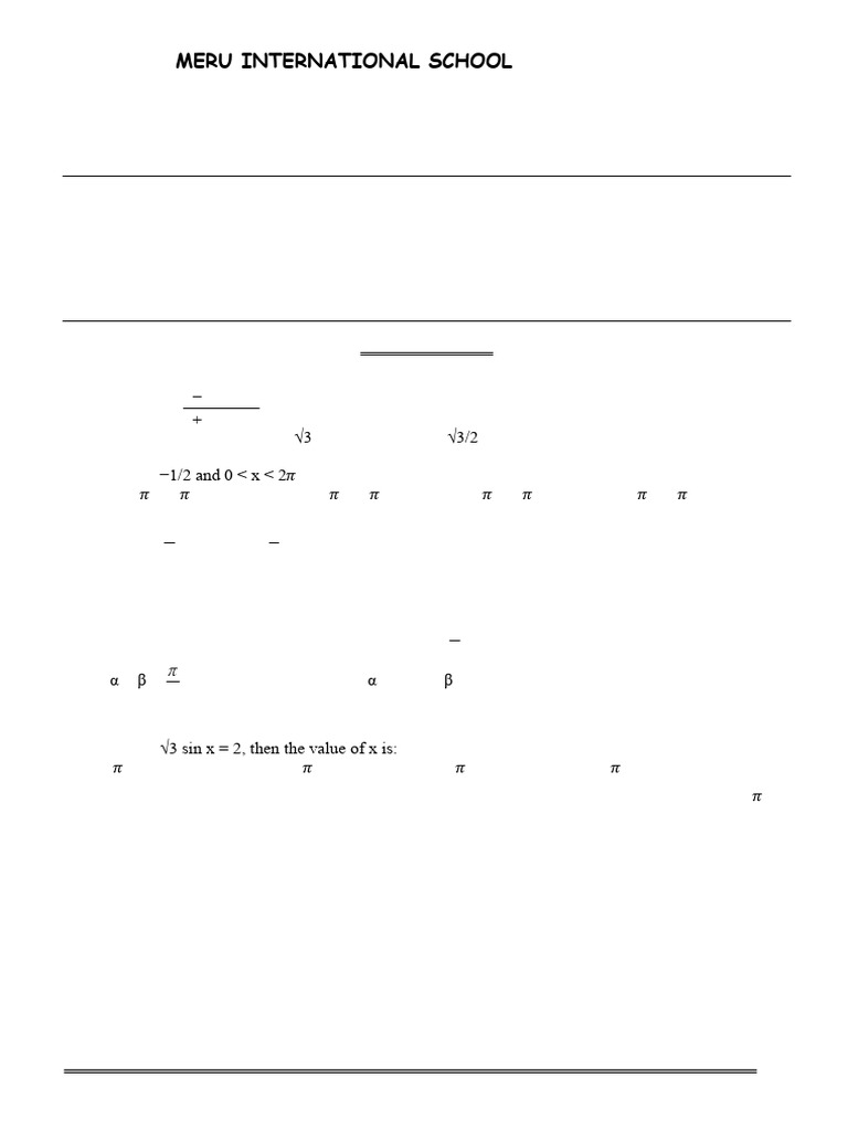 Chapter 03 Trigonometric Functions | PDF | Triangle Geometry ...