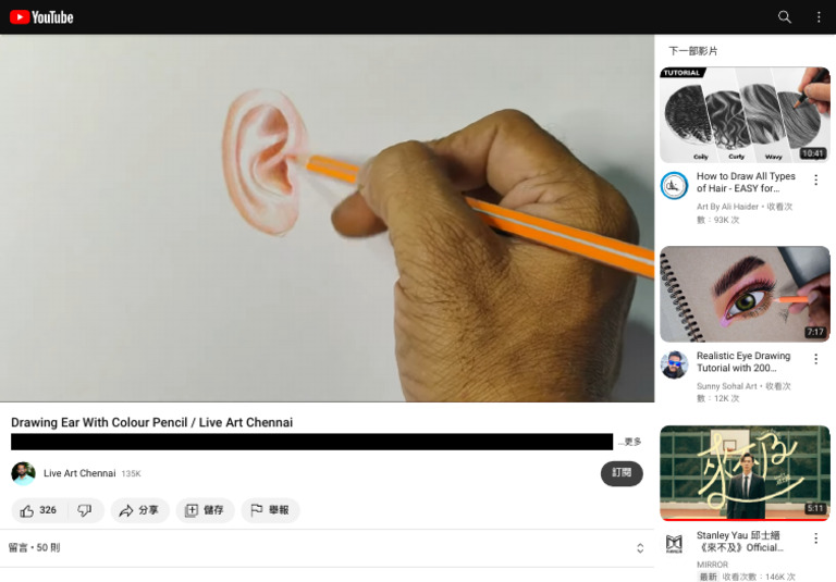 Drawing Ear with Colored Pencils | PDF | Works Of Art | Plastic Arts