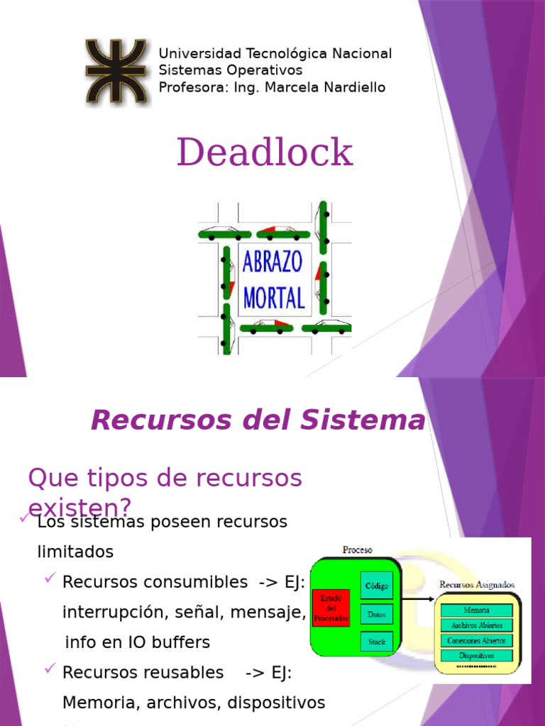 Deadlock en Sistemas Operativos: Análisis y Prevención | PDF | Matriz ...