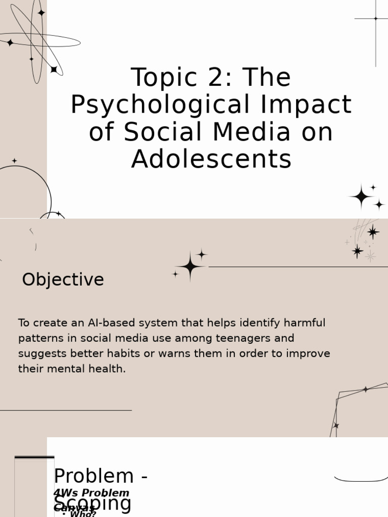 Social Media's Mental Health Impact on Teens | PDF | Adolescence | Sleep
