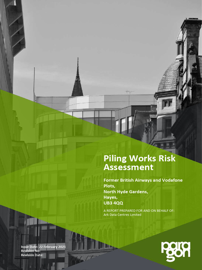Piling Works Risk Assessment Report | PDF | Environmental Remediation ...