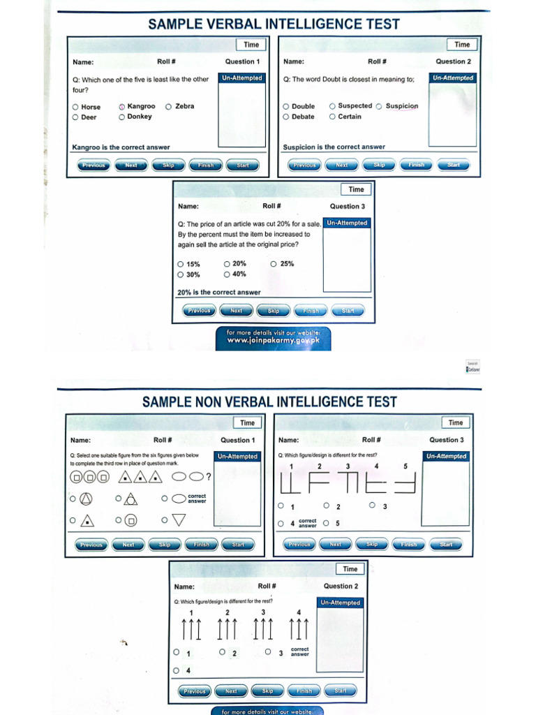 Army E-Testing Pattern | PDF