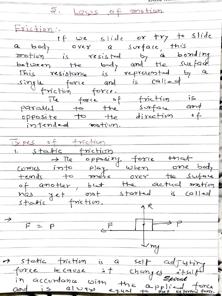Understanding Friction and Sliding Mechanics | PDF