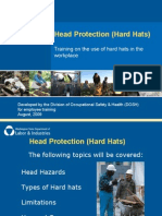 Head Protection (Hard Hats) : Training On The Use of Hard Hats in The Workplace