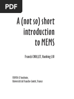 Short Intro of MEMS