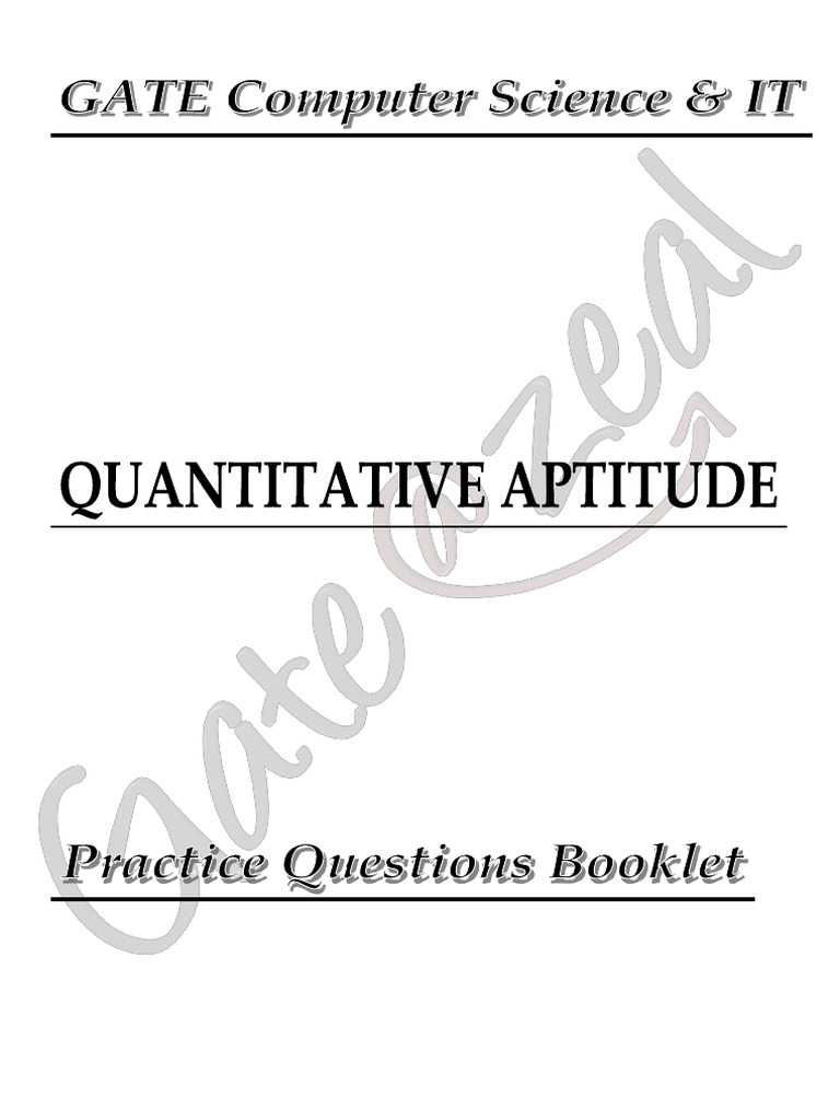 GATE Quantitative Aptitude Analysis | PDF | Interest | Compound Interest