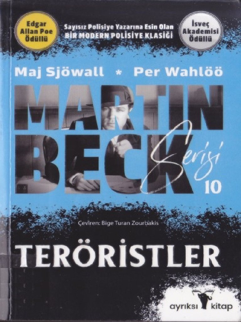 Maj Sjöwall, Per Wahlöö Martin Beck Serisi 10 Teröristler | PDF