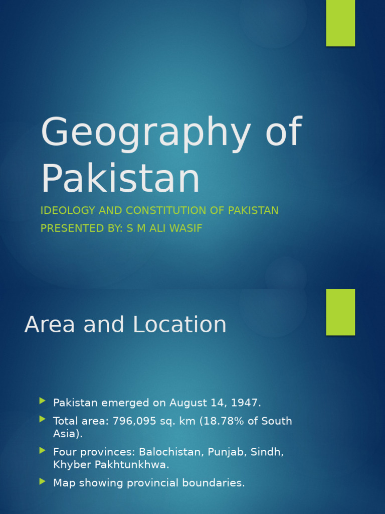 Geography and Ideology of Pakistan | PDF | Pakistan | Earth Sciences