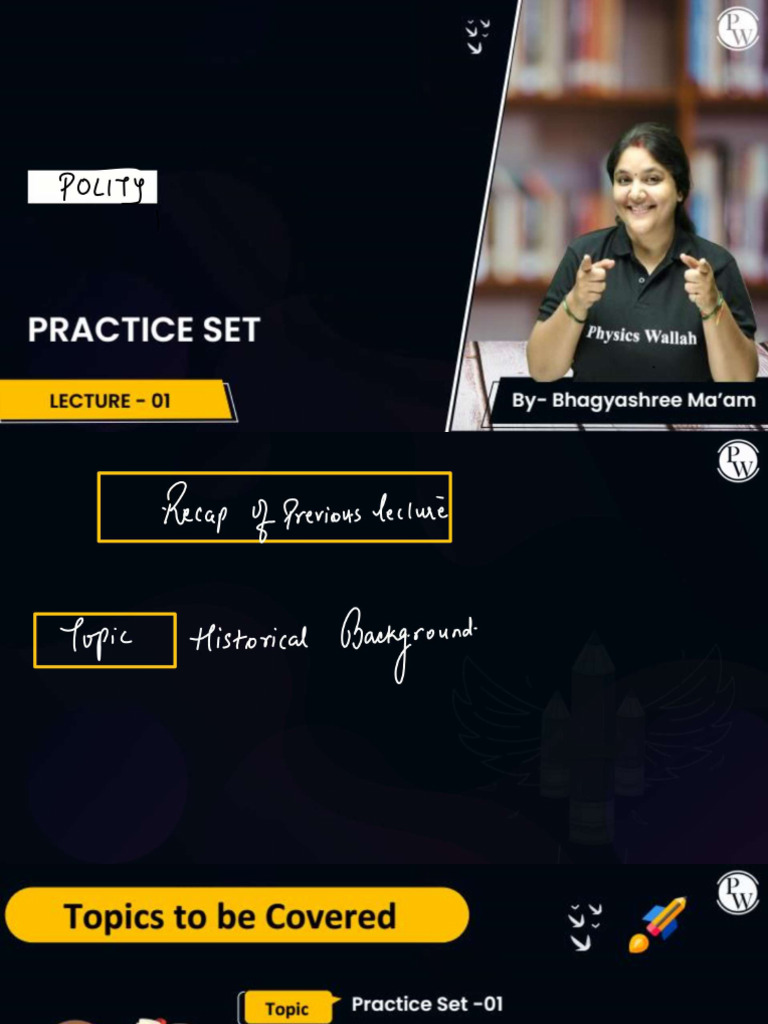 Practice Set 01 - Class Notes | PDF