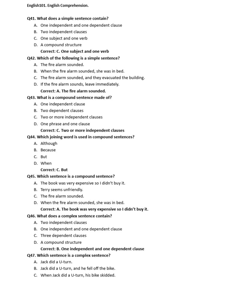 English Comprehension | PDF | Semantics | Semantic Units