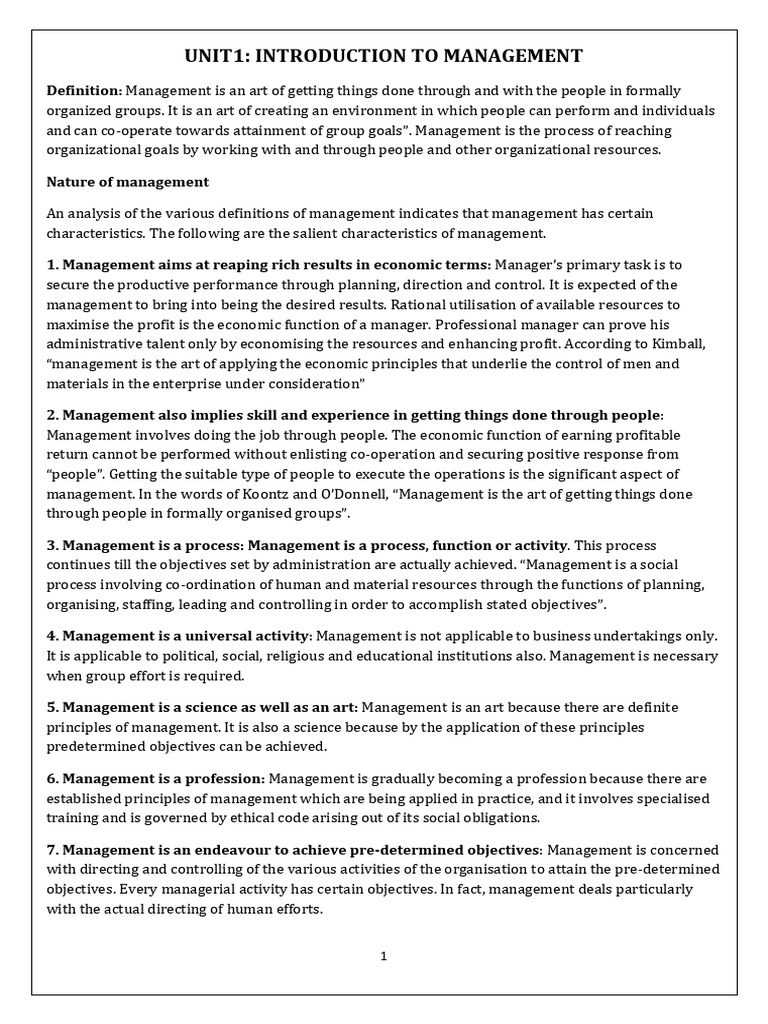Introduction to Management Principles | PDF | System | Science