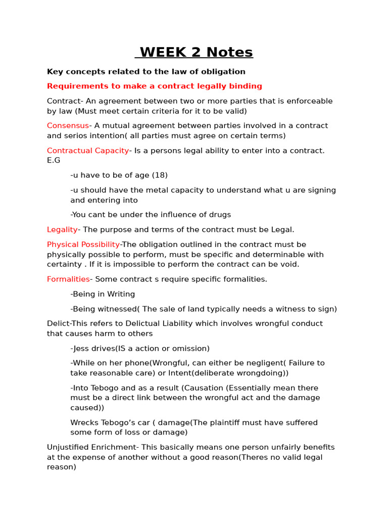 Contract Law Essentials Explained | PDF | Offer And Acceptance ...