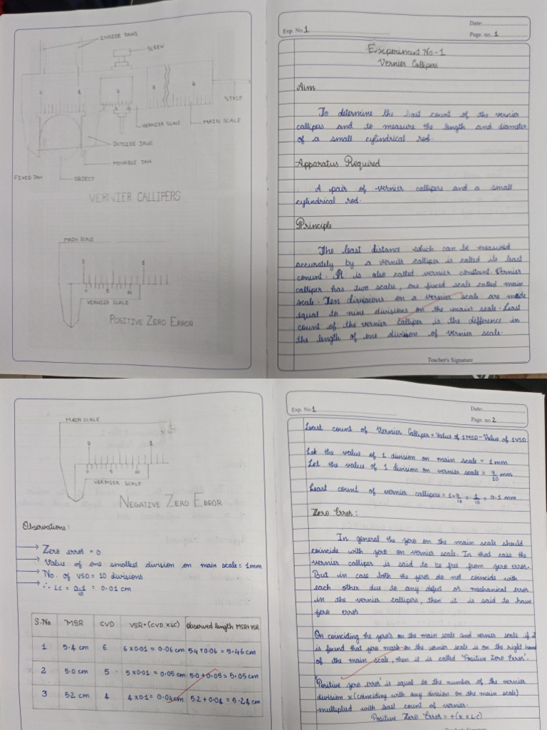 Lab Record - Physics | PDF