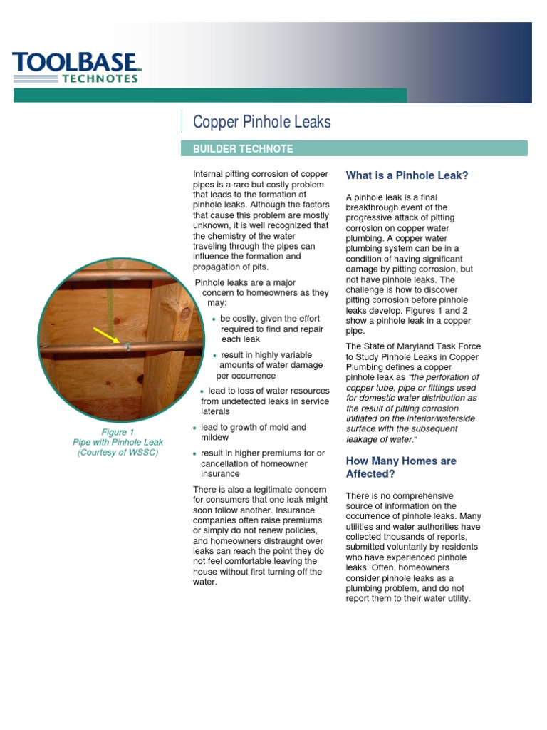 Understanding the Complex Causes and Costly Impacts of Copper Pinhole