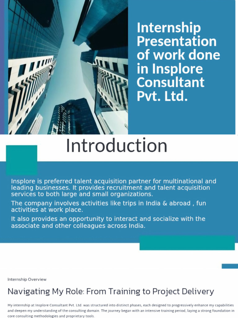 Internship Presentation | PDF
