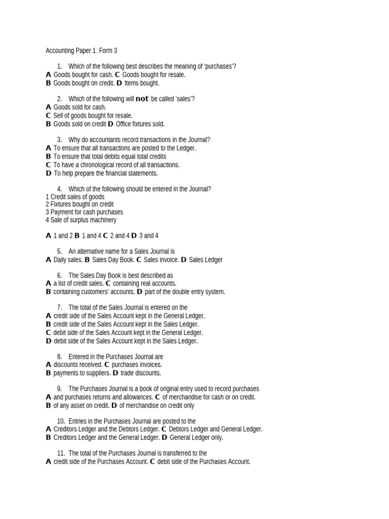 Accounting Concepts and Journal Entries | PDF | Debits And Credits ...