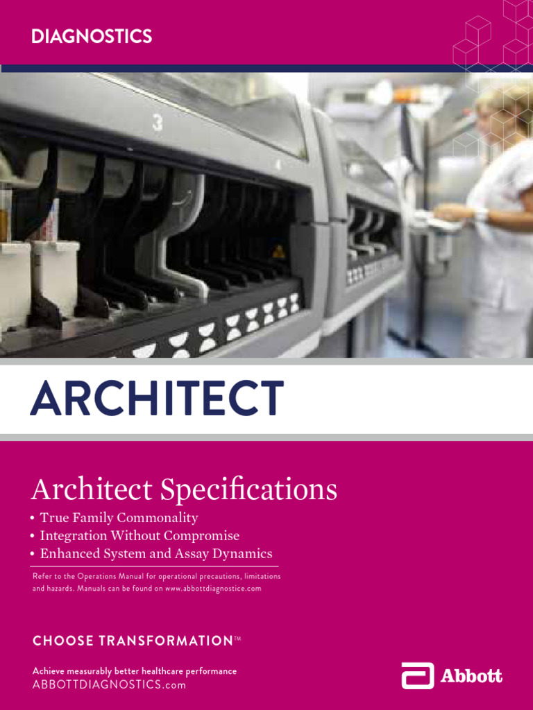 ARCHITECT ci8200 Specifications Overview | PDF | Blood Plasma