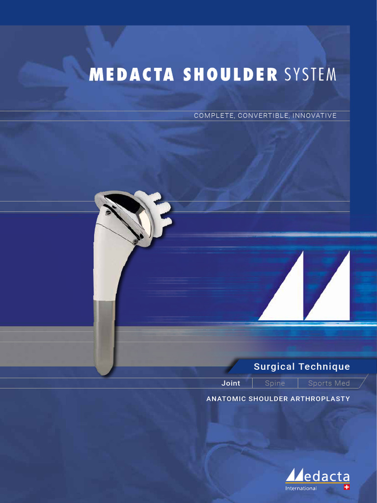 Medacta Reverse Shoulder Technique | PDF | Musculoskeletal System ...