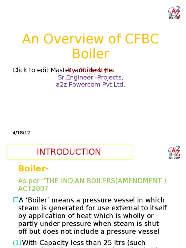 CFBC Boilers: A Technical Overview | PDF | Home & Garden | Science ...