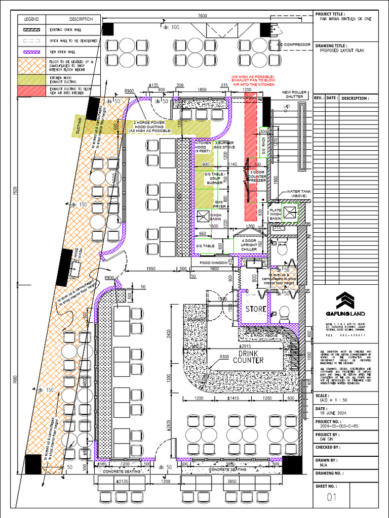 Kitchen Equipment Layout Plan | PDF | Cooking | Machines