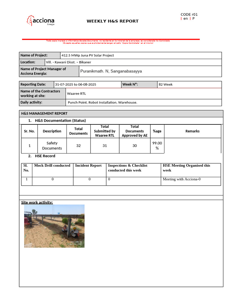 WEEK-82 HS Weekly Report | PDF