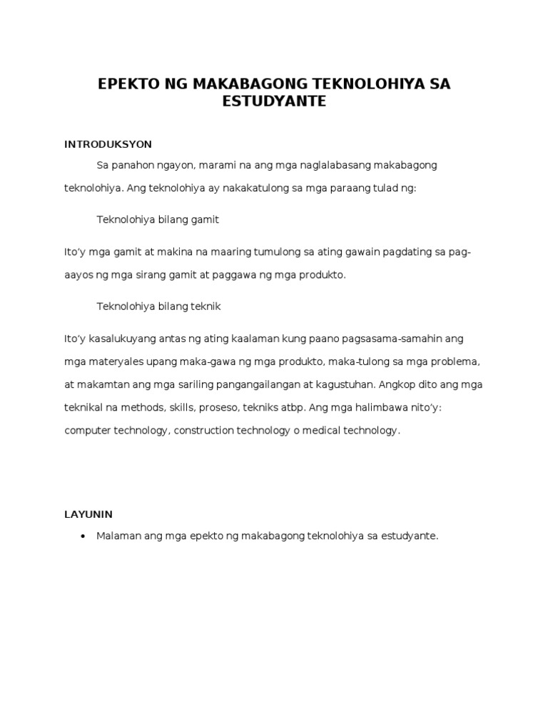 Bakit mahalaga ang teknolohiya picture