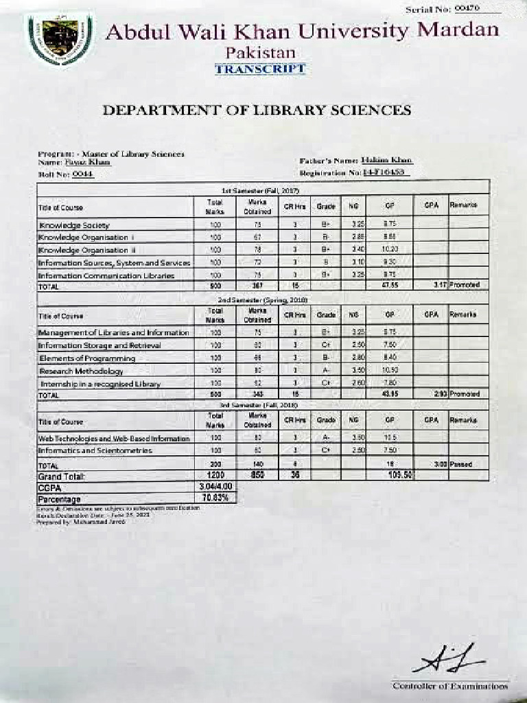 Department of Library Sciences | PDF