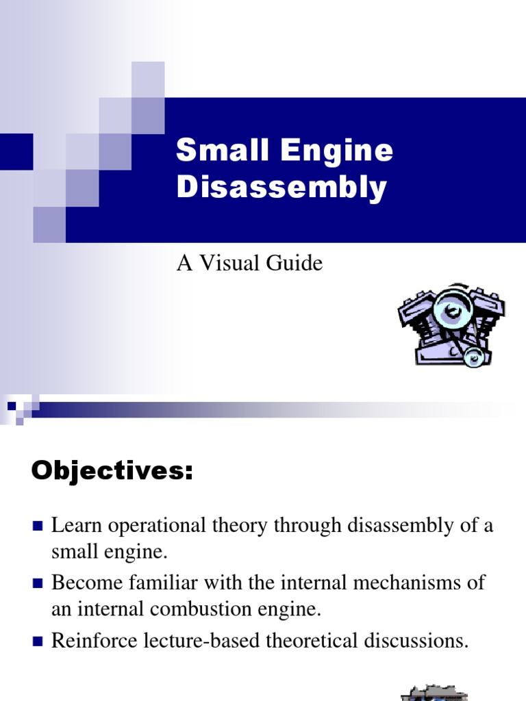 Small Engine Disassembly: A Visual Guide | PDF | Internal Combustion ...