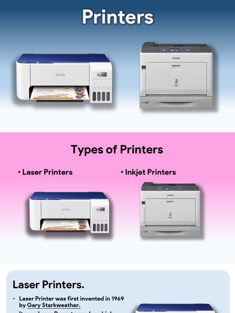 Types of Printers Explained | PDF