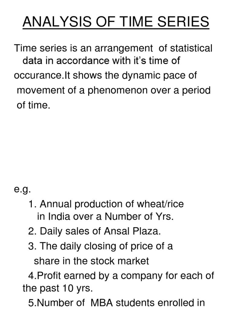Time Series Analysis Techniques Explained | PDF | Seasonality | Linear ...