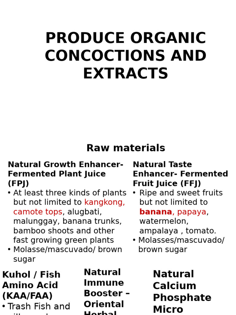 Organic Plant Nutrients Recipes Guide | PDF | Fermentation | Molasses