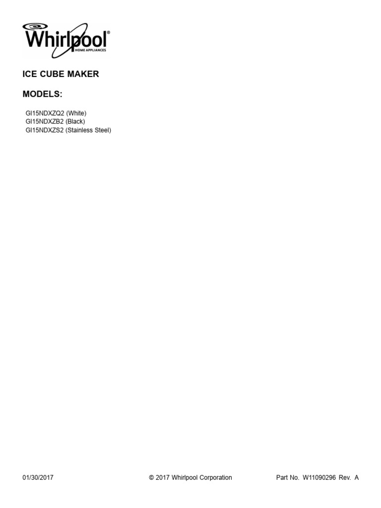 Parts List W11090296 RevA | PDF | Manufactured Goods | Mechanical ...