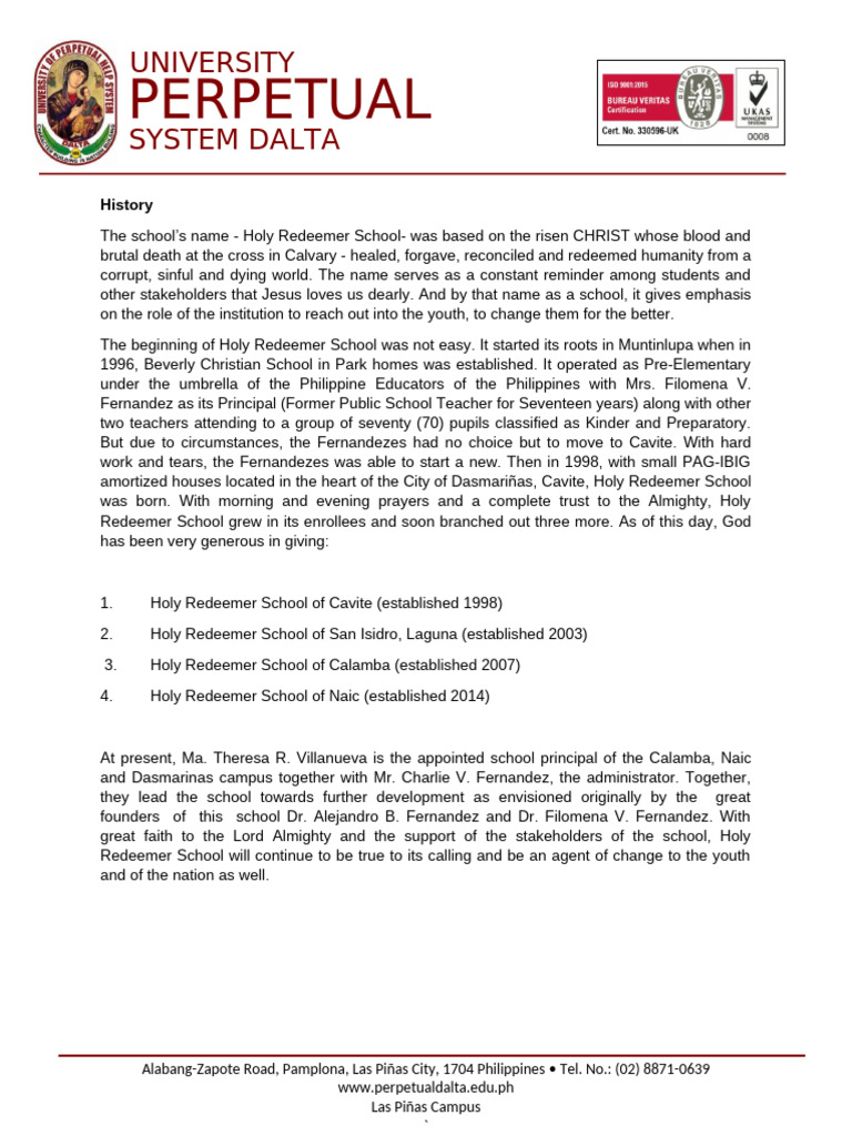 Final Output Private School Pictures Best Practices | PDF
