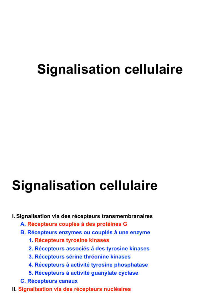 Définition des RCPG en signalisation | PDF | Récepteur (Biochimie ...