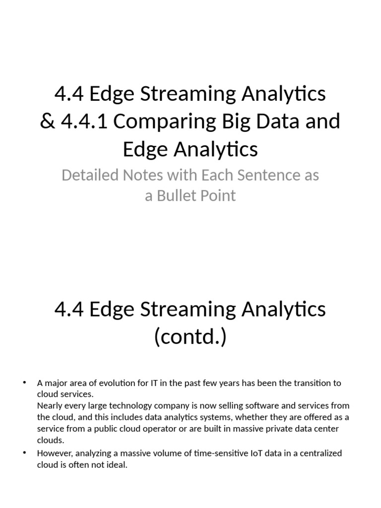 Edge Streaming Analytics in IoT Racing | PDF | Analytics | Big Data