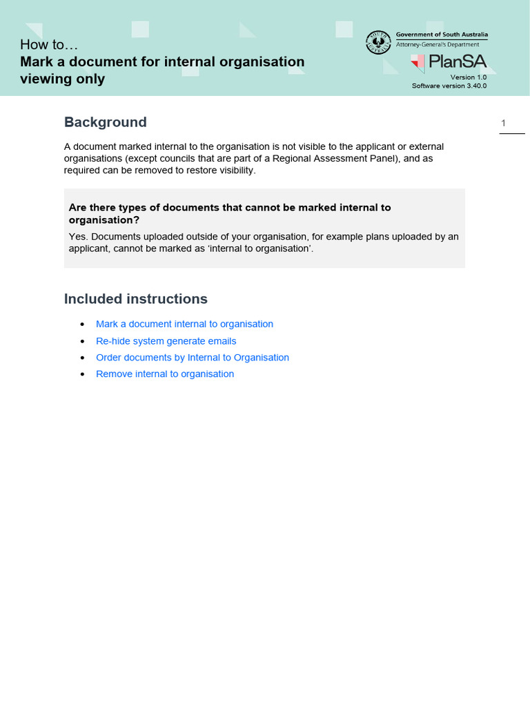 Internal Document Marking Guide | PDF | Software | Computing