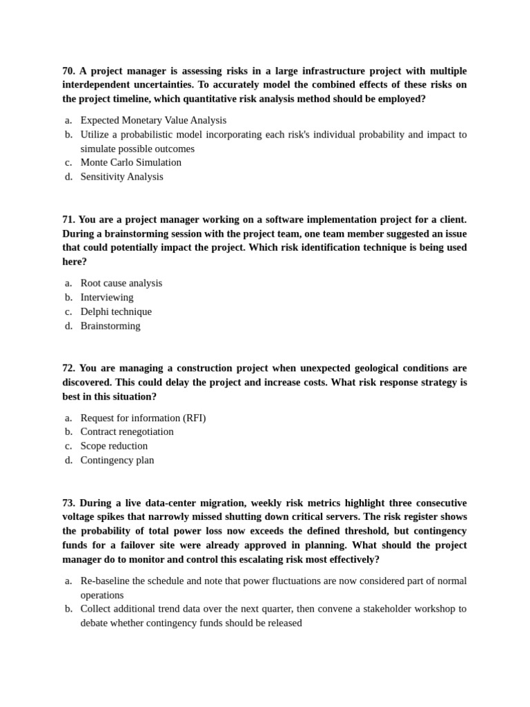 Risk Management Strategies in Projects | PDF | Risk | Risk Management