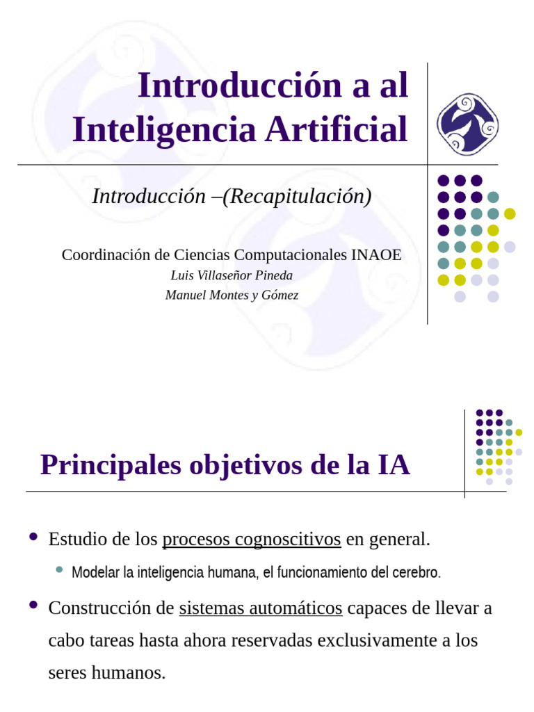 Introducción a la Inteligencia Artificial | PDF | Inteligencia ...
